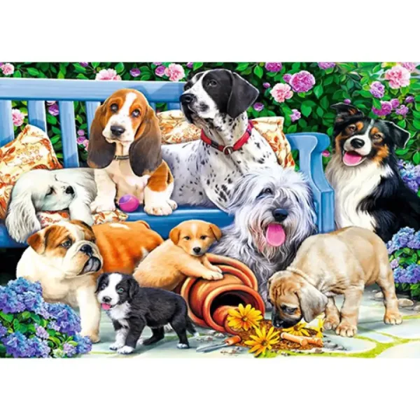 Psi v parku 1000-delni puzzle - Trefl slika 2