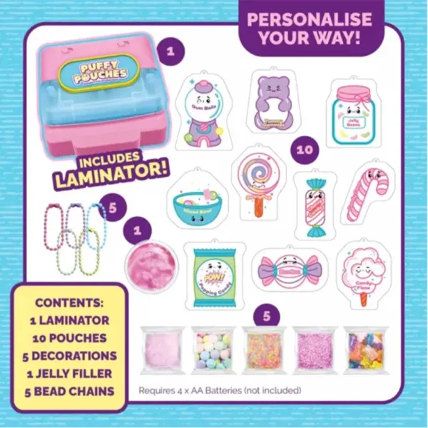 Puffy Pouches: Pufi charm design set - sladkarije slika 2