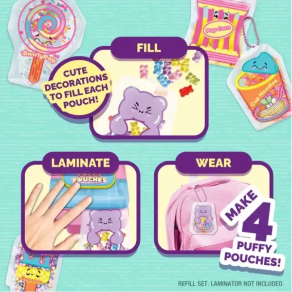 Puffy Pouches: Pufi charm design set - sladkarije slika 3