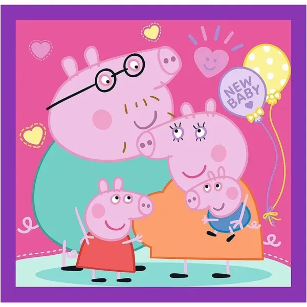 Peppa prašiček 3 v 1 20-36-50kosov puzzle - Trefl slika 2