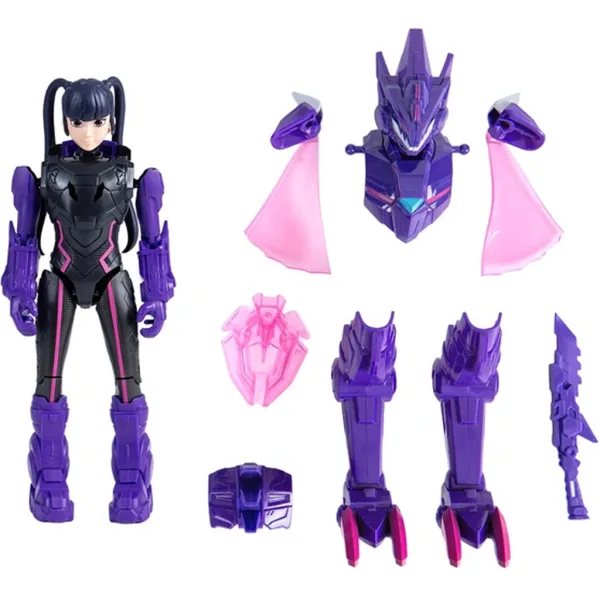 Quantum Heroes: Dinoster Trina akcijska figura z vijolično oklepom 20 cm slika 2