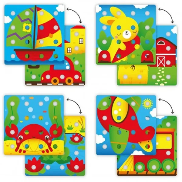 Quercetti: 20-delni komplet Jumbo bucik 2-v-1 slika 4