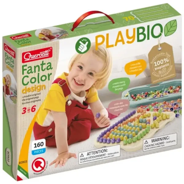 Quercetti: Play Bio Fantacolor Design čepki 162-delni komplet slika 1