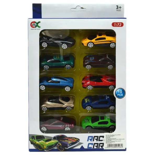 Racing Car: 10-delni set dirkalnih avtomobilov 6 cm 1/72 slika 5