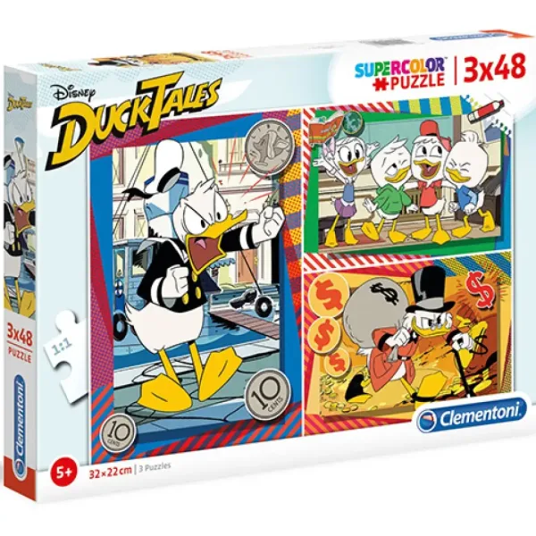 Račje zgodbe Supercolor Sestavljanka 3-v-1 3x48-delna - Clementoni slika 1