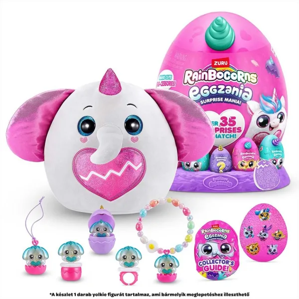 Rainbocorns: Eggzania presenečenje jajce s plišasto figuro v več različicah 1 kos slika 5