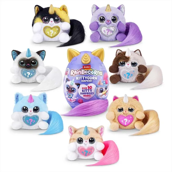 Rainbocorns: Pocket Kittycorn presenečenje mačka plišasta figura v več različicah 1 kos slika 2