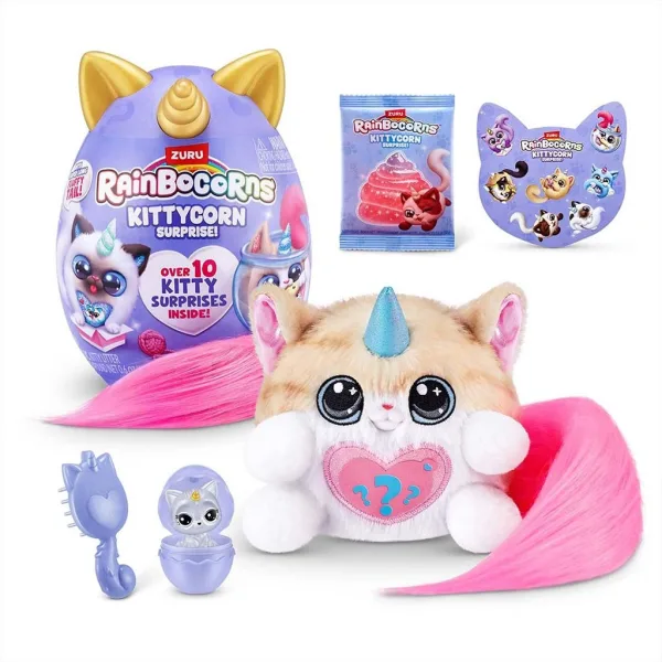Rainbocorns: Pocket Kittycorn presenečenje mačka plišasta figura v več različicah 1 kos slika 6