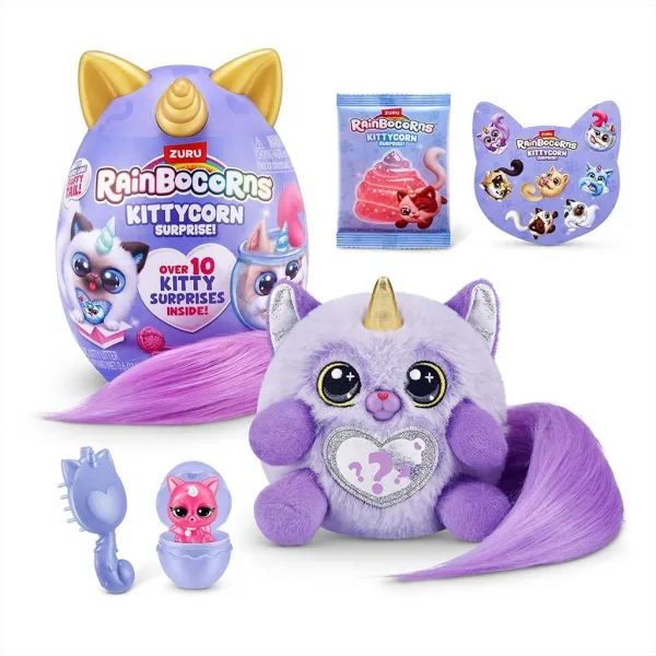 Rainbocorns: Pocket Kittycorn presenečenje mačka plišasta figura v več različicah 1 kos slika 7
