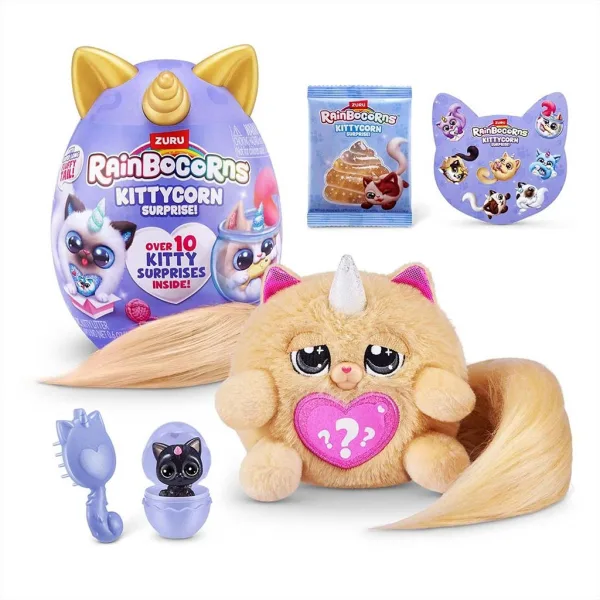 Rainbocorns: Pocket Kittycorn presenečenje mačka plišasta figura v več različicah 1 kos slika 9