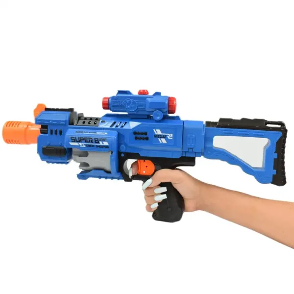Rapid Launcher: Električno orožje za spužvaste naboje z vrtljivim nabojnikom in 20 naboji 49 cm slika 7