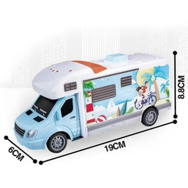 RC Avtodom na daljinsko upravljanje Holiday Travel  27 MHz v merilu 1/32 25 cm slika 4