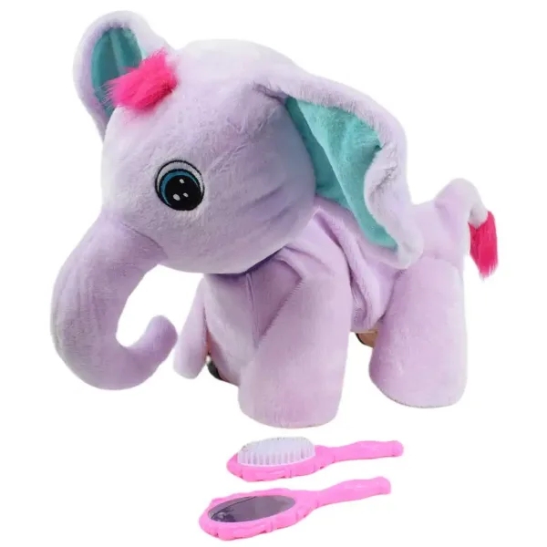 RC Cute Pet: Daljinsko voden interaktivni plišasti slon z dodatki, 2.4 GHz 40 cm slika 3