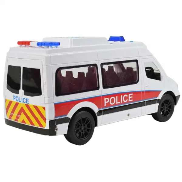 RC daljinsko vodeni beli policijski minibus s svetl. učinki 2,4GHz merilo 1/12 30 cm slika 2