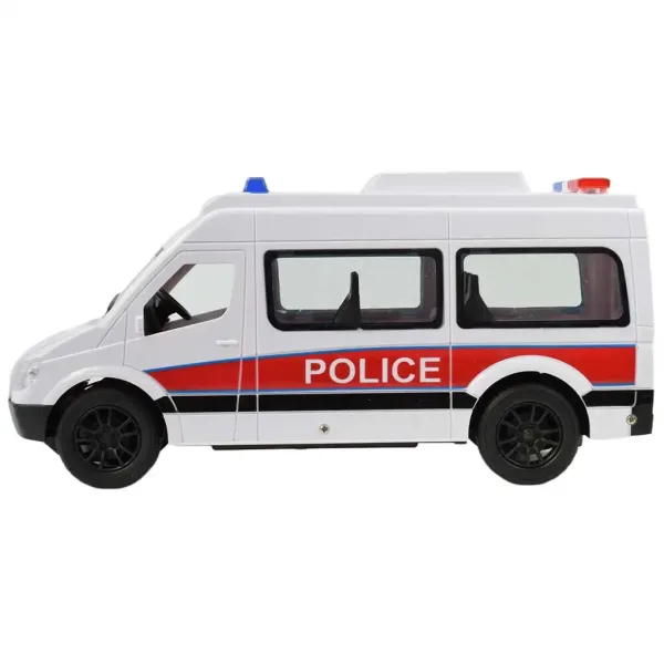 RC daljinsko vodeni beli policijski minibus s svetl. učinki 2,4GHz merilo 1/12 30 cm slika 3