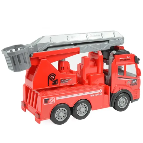 RC daljinsko vodeni gasilski avtomobil z dvižno košaro, s svetlobnimi učinki, merilo 1/43 27MHz 21cm slika 2