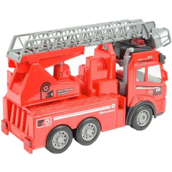 RC daljinsko vodeni gasilski avtomobil z dvižno košaro, svetlobni učinki, merilo 1/48, 27 MHz 20 cm slika 2