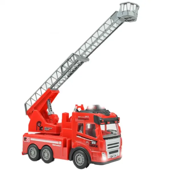 RC daljinsko vodeni gasilski avtomobil z dvižno košaro, svetlobni učinki, merilo 1/48, 27 MHz 20 cm slika 3