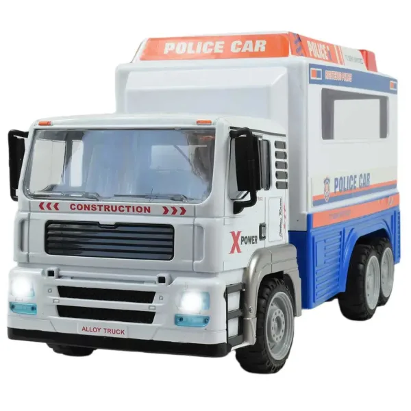 RC daljinsko vodeni policijski tovornjak s kovinsko kabino, s svetl. učinki 27 MHz merilo 1/12 32 cm slika 3