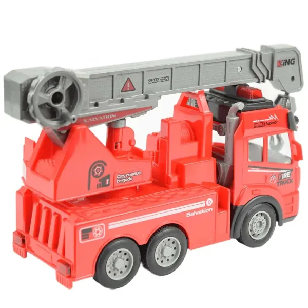 RC daljinsko vodeno gasilsko vozilo žerjav s svetlobnimi učinki, merilo 1/43 27 MHz 20 cm slika 2