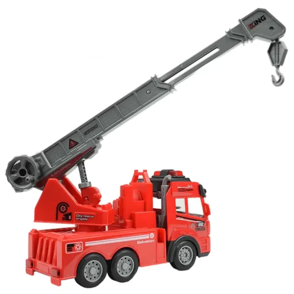 RC daljinsko vodeno gasilsko vozilo žerjav s svetlobnimi učinki, merilo 1/43 27 MHz 20 cm slika 3