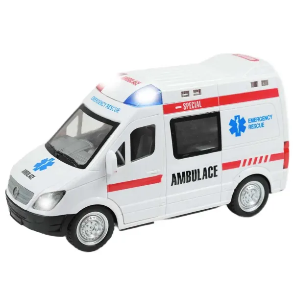 RC daljinsko vodeno reševalno vozilo s svetlobnimi učinki, merilo 1/48, 27 MHz 23 cm slika 3