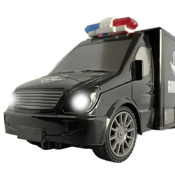 RC Minibus za prevoz denarja, dalj. upravljanje, s svetlobnimi in zvočnimi učinki, merilo 1:18 20 cm slika 4
