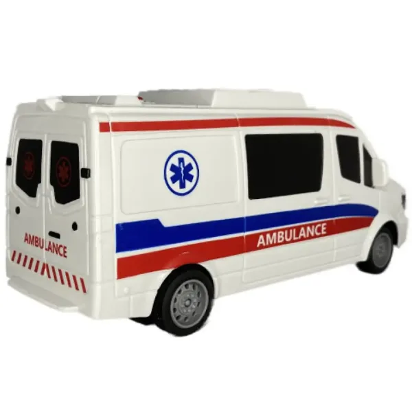 RC Reševalno vozilo na daljinsko upravljanje z lučjo 27 MHz v merilu 1/32 25 cm slika 2