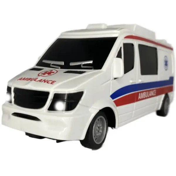 RC Reševalno vozilo na daljinsko upravljanje z lučjo 27 MHz v merilu 1/32 25 cm slika 3