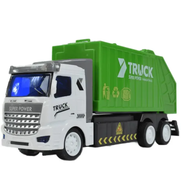 RC Smetarski tovornjak na daljinsko upravljanje z lučjo 1/48 v merilu 27MHz 20cm slika 2