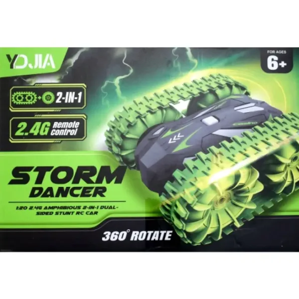 RC Storm Dancer 360: 2 v 1 amfibijsko daljinsko vodeno vozilo s gusenicami 2.4GHz v več različicah slika 2
