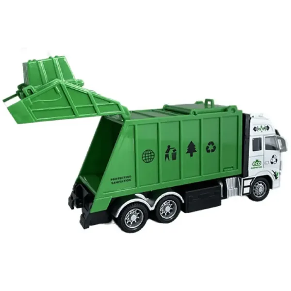 RC Tovornjak za prevoz odpadkov ali kontejnerjev daljinsko vodenje z lučjo 27MHz 1/36 20cm 2 izvedbi slika 6