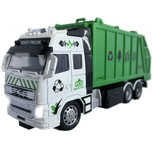 RC Tovornjak za prevoz odpadkov ali kontejnerjev daljinsko vodenje z lučjo 27MHz 1/36 20cm 2 izvedbi slika 7