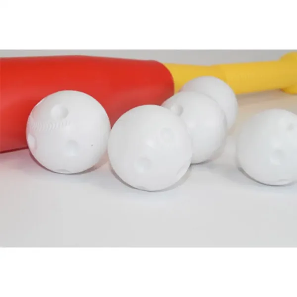 Rdeči plastični baseball kij set z žogami 56 cm slika 4