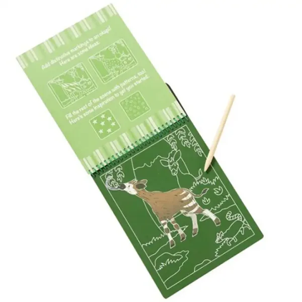 Safari zvezek Scratch slik - Melissa & Doug slika 3