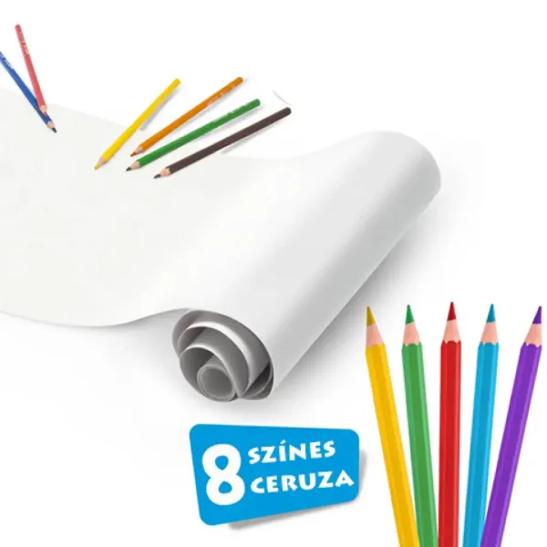 Samolepilni barvalni valjček z 8 barvnimi svinčniki - Carioca slika 2