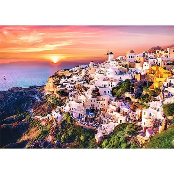 Santorini sončni zahod 1000 delni puzzle - Trefl slika 2