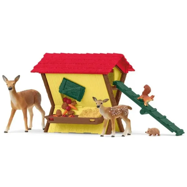 Schleich: Farm World - Igrača set za hranjenje gozdnih živali (42658) slika 2