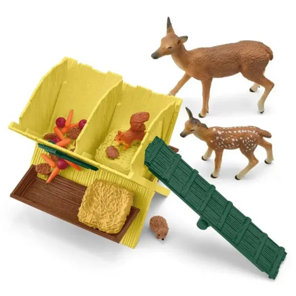 Schleich: Farm World - Igrača set za hranjenje gozdnih živali (42658) slika 4