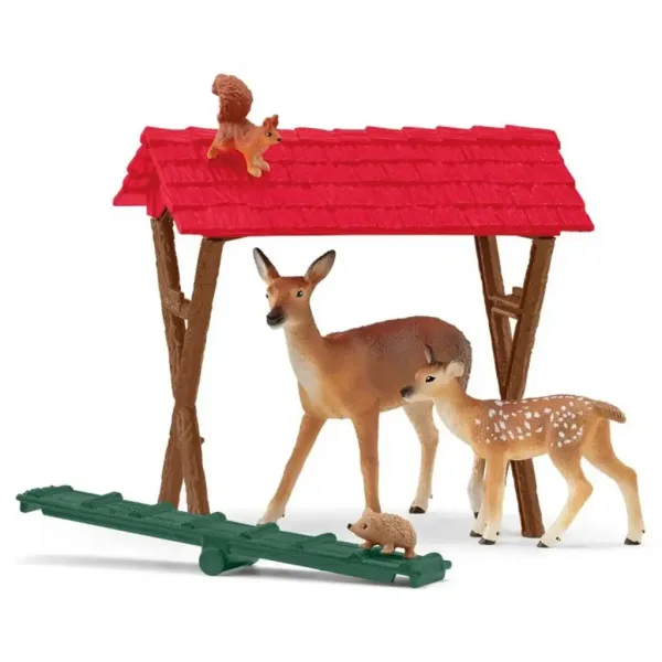 Schleich: Farm World - Igrača set za hranjenje gozdnih živali (42658) slika 5