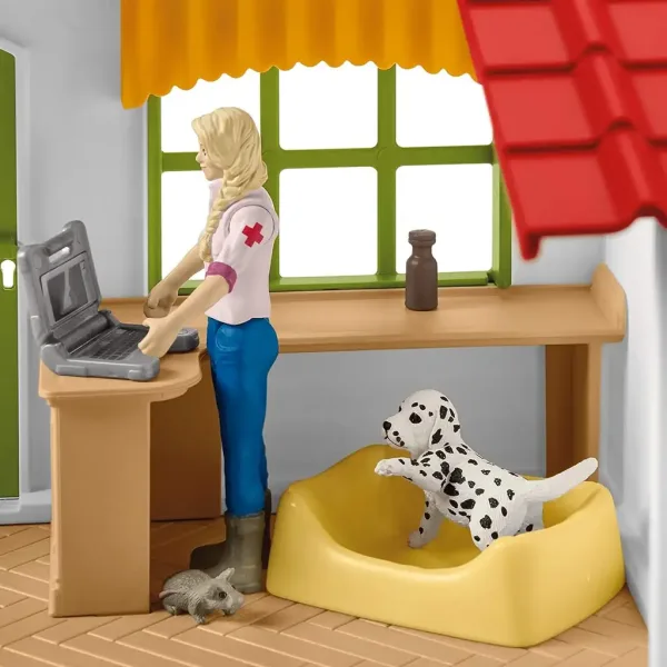 Schleich: Farm World - Veterinarska ordinacija s konjičkom in domačimi živalmi set (42502) slika 2