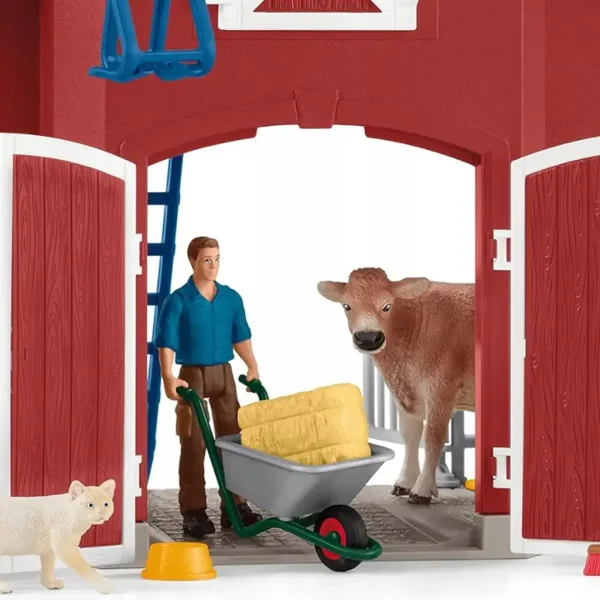 Schleich: Kmetijska svet - Igrača set z hlevom in živalmi (42606) slika 3