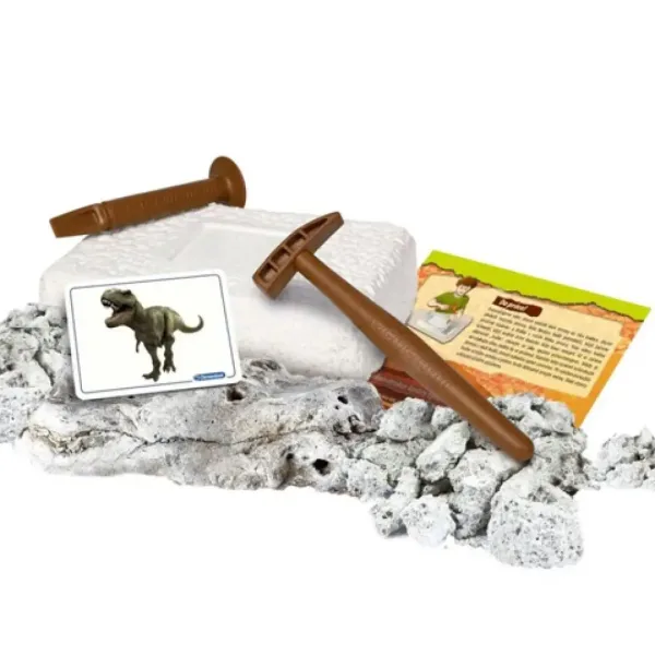 Science&Play: Archeofun Svetleča Tiranozaver in Triceratop Arheološki set - Clementoni slika 2