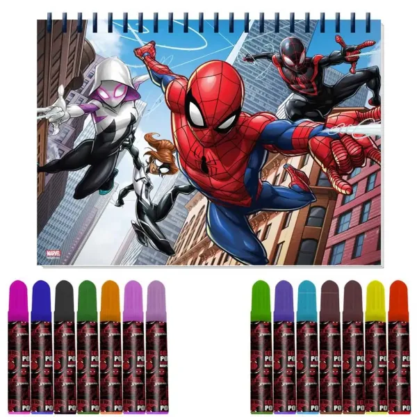 Set za barvanje s šablono in nalepkami Luna: Spider-Man 54 x 47 cm slika 2