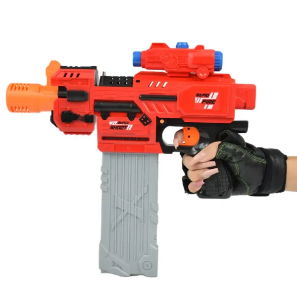 Sniping: Elektronsko preoblikovalno ogromno orožje za spužvaste naboje, z naboji in tarčo 79 cm slika 2