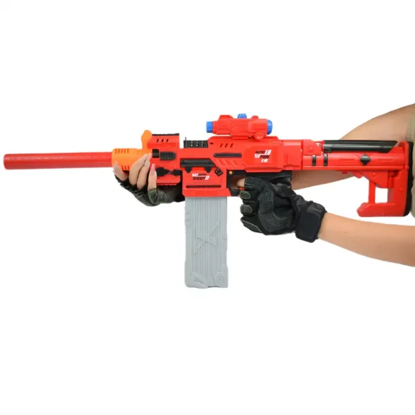 Sniping: Elektronsko preoblikovalno ogromno orožje za spužvaste naboje, z naboji in tarčo 79 cm slika 4