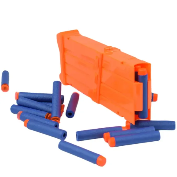 Soft Bullet Gun: Elektronsko orožje za spužvaste naboje z nabojnikom in naboji dve različici 60 cm slika 7