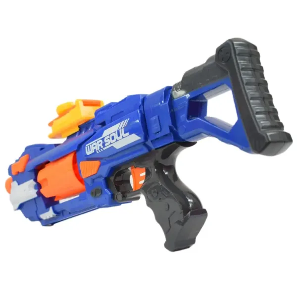 Soft Bullet Gun: Ročno orožje za spužvaste naboje z vrtljivim magazinom, z naboji 44 cm slika 5