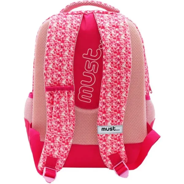 Šolska torba, nahrbtnik roza barve z bleščicami Must: Mini miška 32x18x43cm slika 2