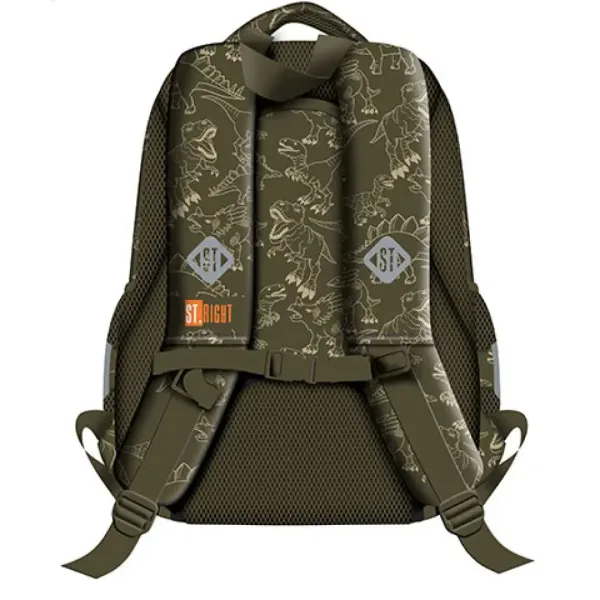 Šolska torba, nahrbtnik s tremi predelki St.Right T-Rex Junior 39x27x17cm slika 2